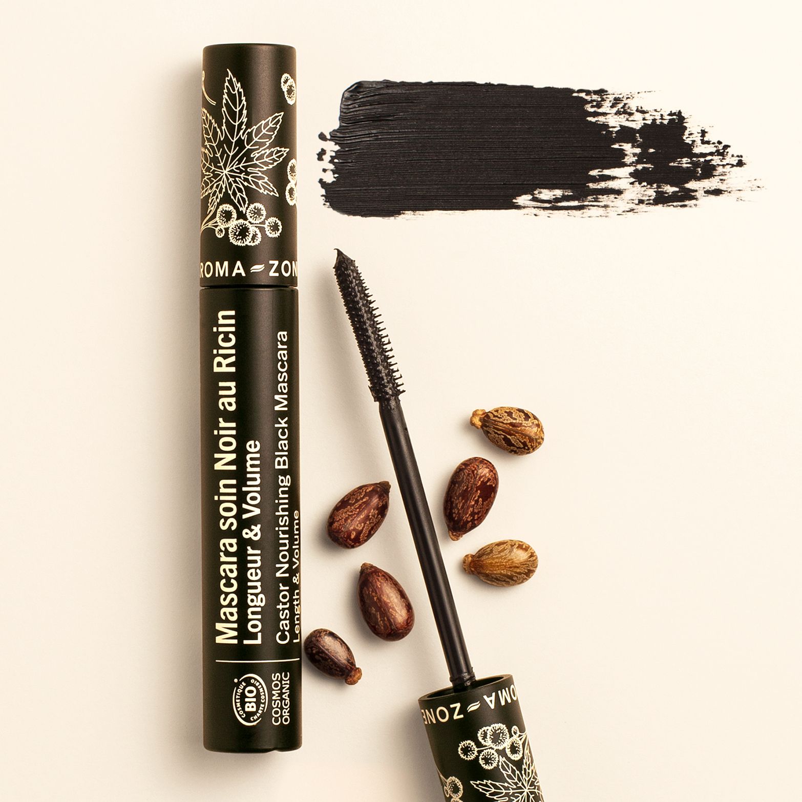 Mascara soin Noir au Ricin BIO - Aroma Zone Maroc