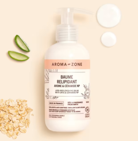 Baume relipidant Avoine & Céramide NP - Aroma Zone Maroc